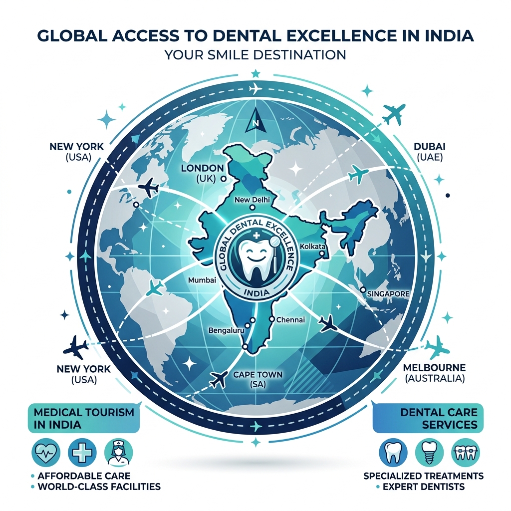 Dental tourism from around the world to India